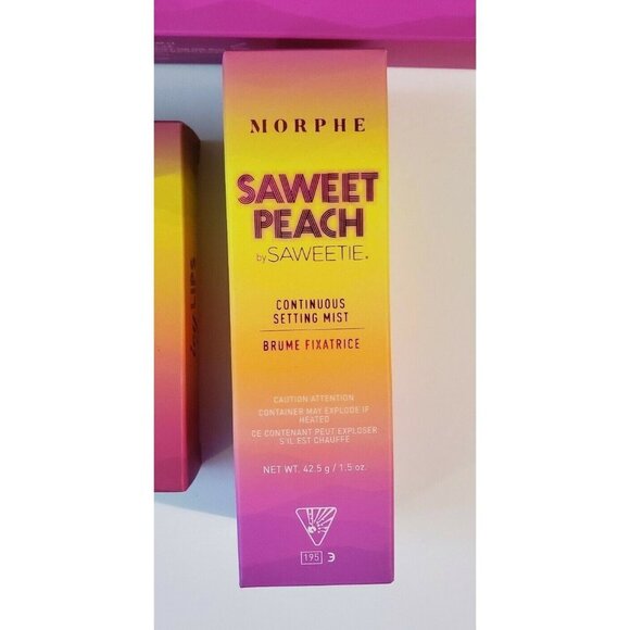 Morphe X Saweetie Collection Eyeshadow Brushes Lips Setting Mist Makeup Set New - Picture 11 of 12